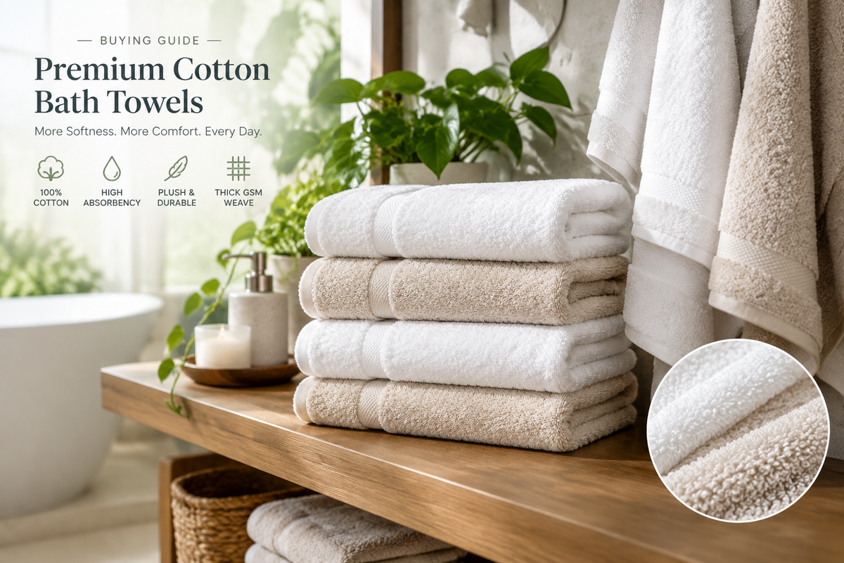 What Should I Look for When Buying Premium Cotton Bath Towels Online?
