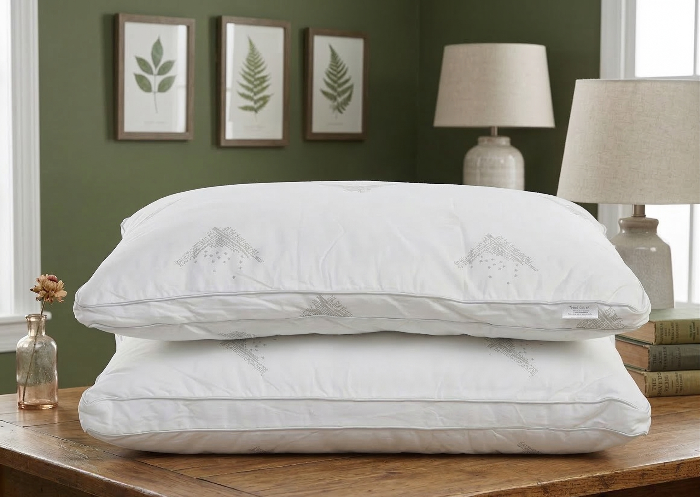 Cotton Pair Pillow (2 Pcs Packing)