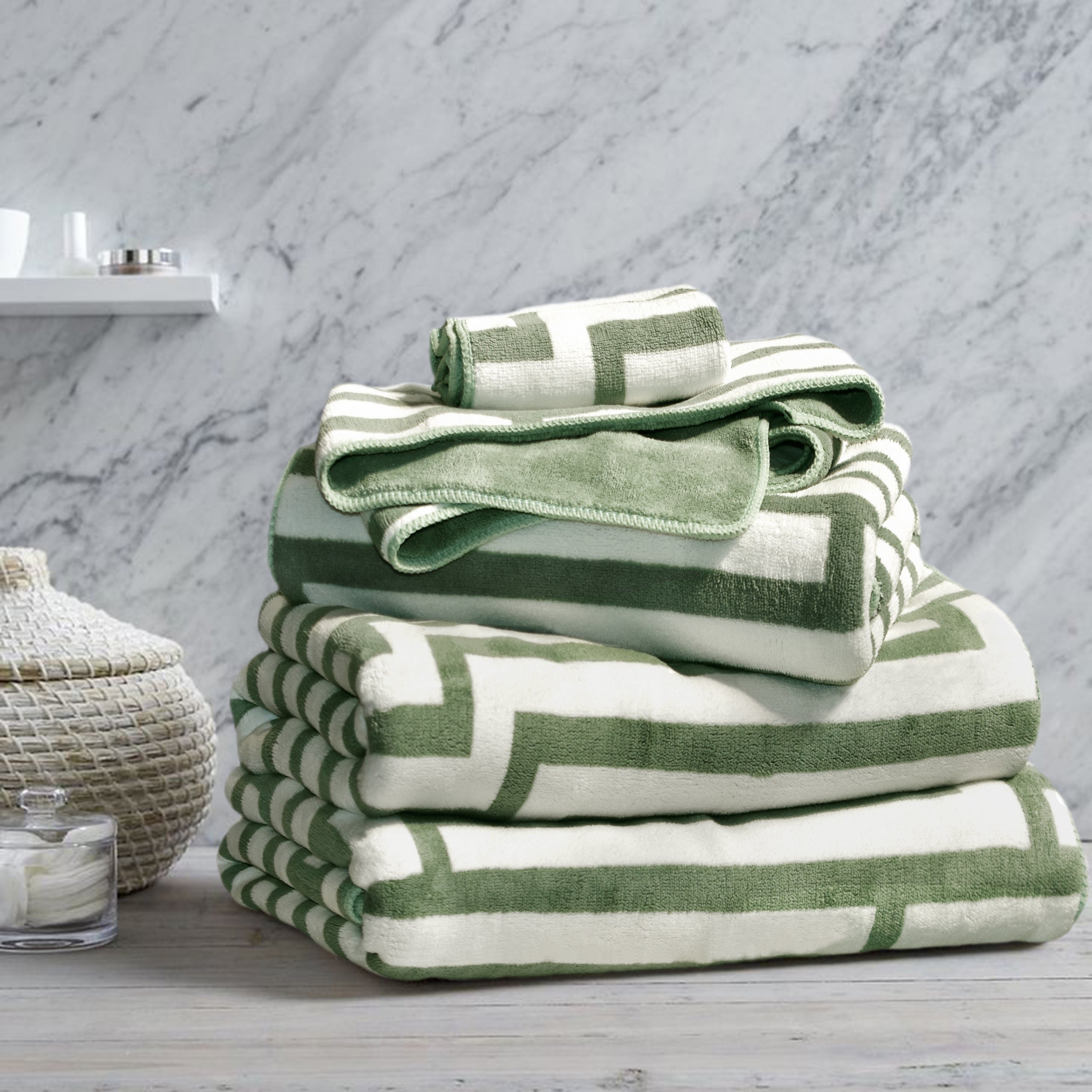 Moss Bath set – 4 Piece Towel Set