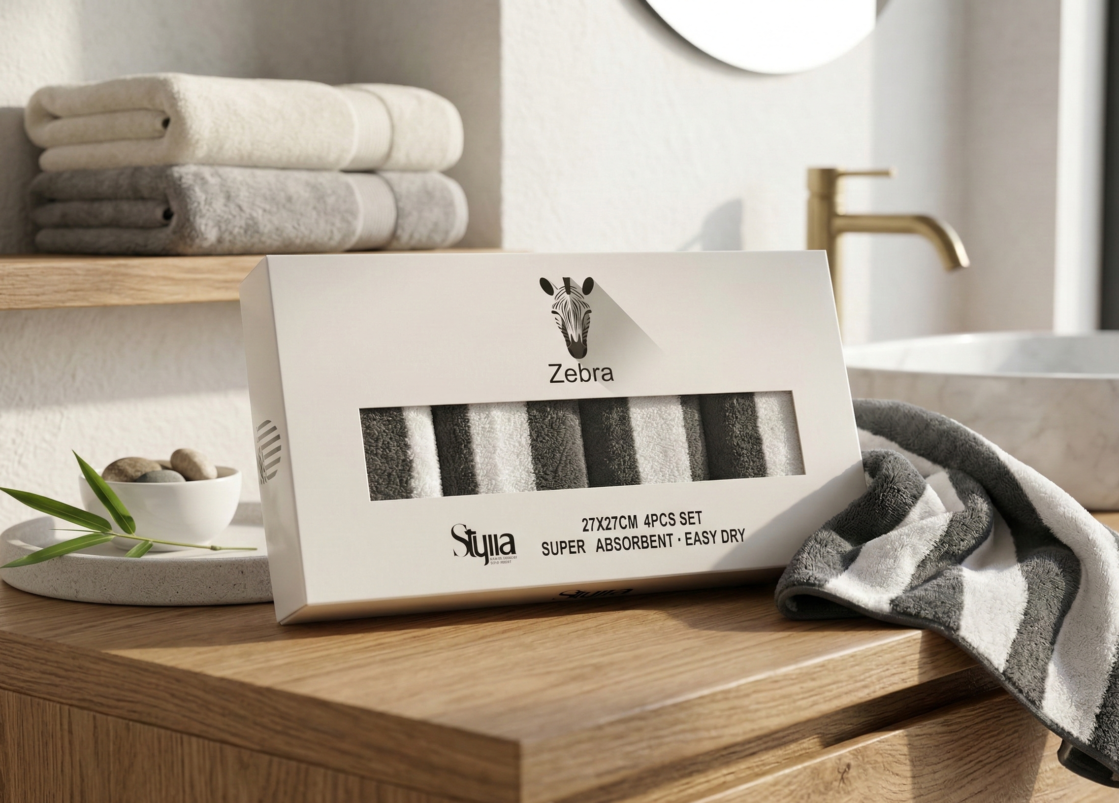 Zebra Face Towel