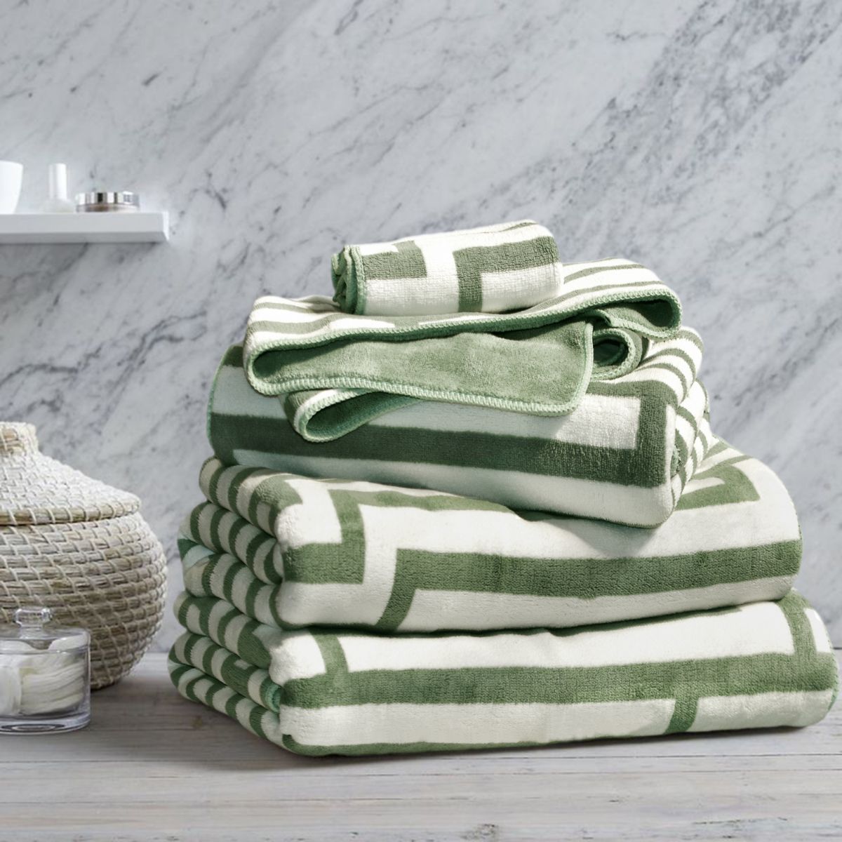 Moss Bath set – 4 Piece Towel Set