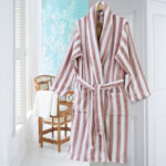 English pink bath robe