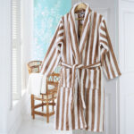 brown bath robe